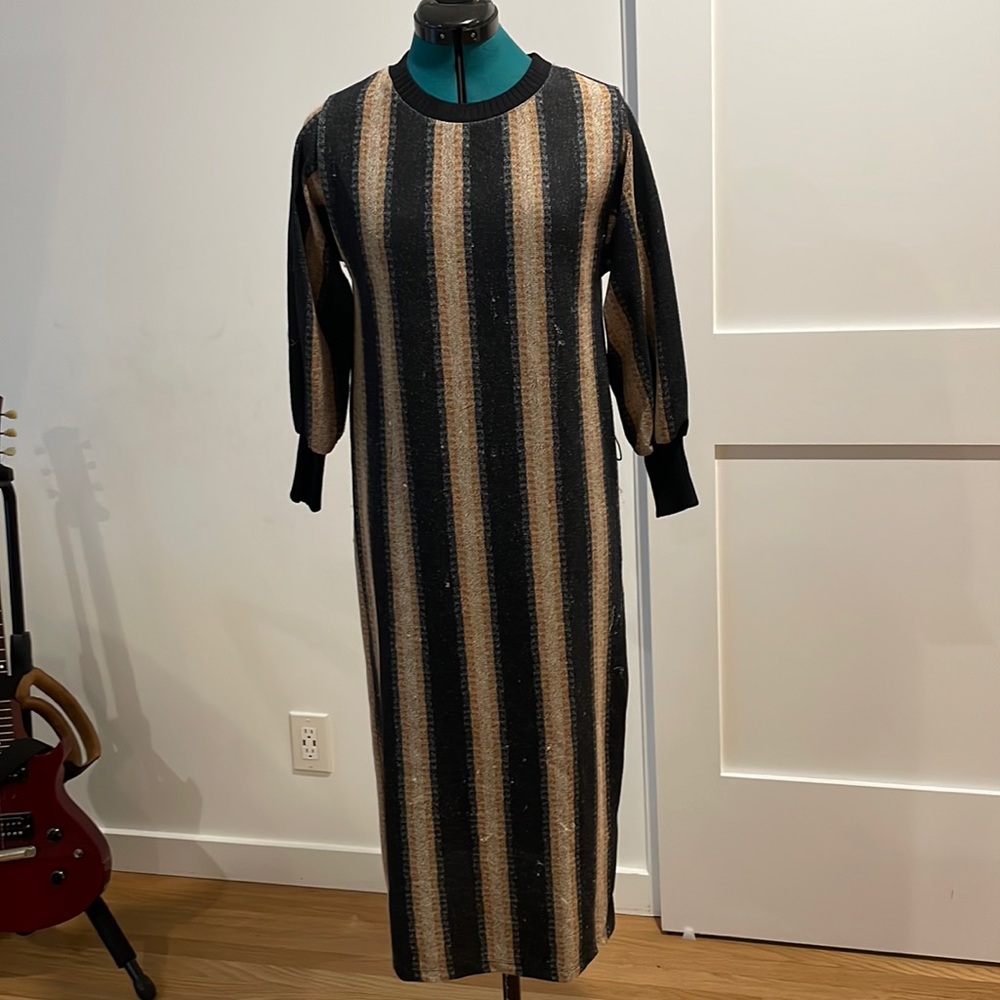 Zara Striped Sweater Dress Size M